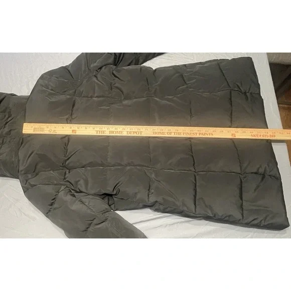 Women's COLE HAAN Signature Black Down 32" Long‎ Quilted Puffer Jacket Size XL - Picture 12 of 12